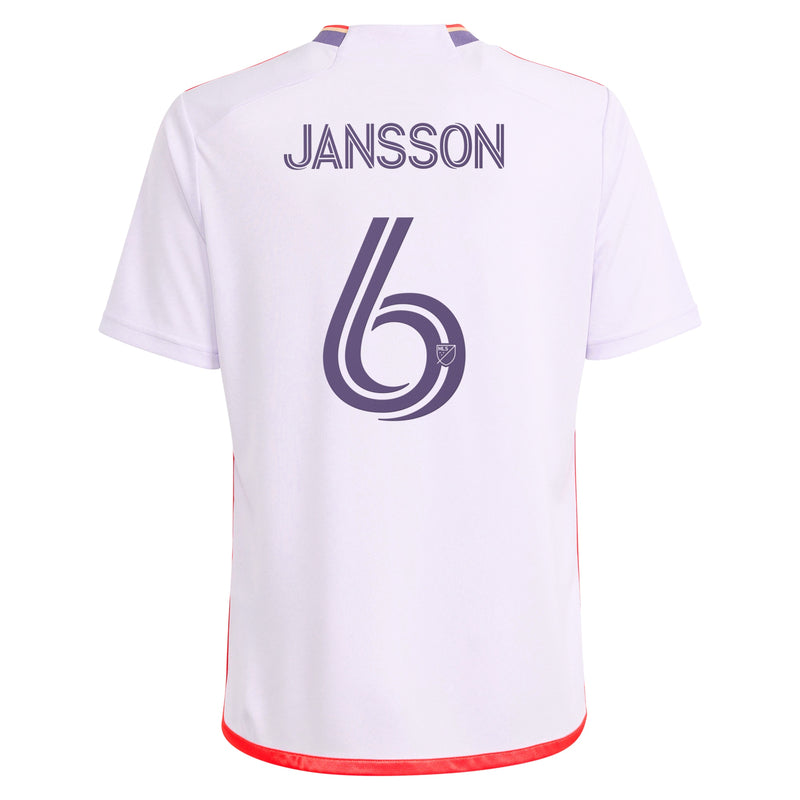 Robin Jansson Orlando City SC adidas Youth 2024 Legacy Kit Player Jersey – Purple