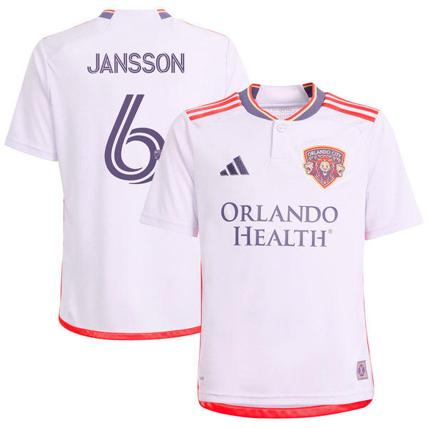 Robin Jansson Orlando City SC adidas Youth 2024 Legacy Kit Player Jersey – Purple