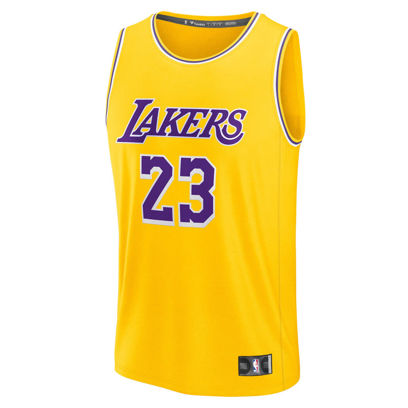 LeBron James Los Angeles Lakers Fanatics Youth Fast Break Player Jersey - Icon Edition - Gold