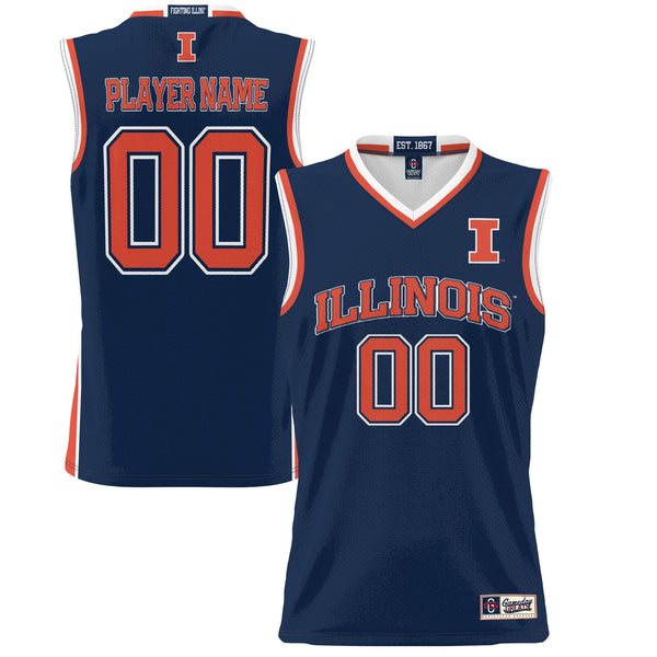 Illinois Fighting Illini GameDay Greats Youth NIL Pick-A-Player Women's Lightweight Basketball Jersey - Navy