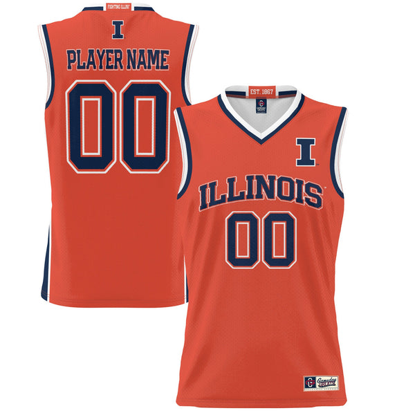 Illinois Fighting Illini GameDay Greats Youth NIL Pick-A-Player Women's Lightweight Basketball Jersey - Orange