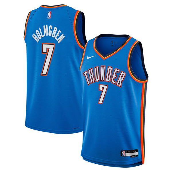 Chet Holmgren Oklahoma City Thunder Nike Youth Swingman Jersey - Icon Edition - Blue