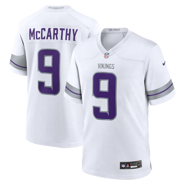 J.J. McCarthy Minnesota Vikings Nike Youth Alternate Game Player Jersey - White