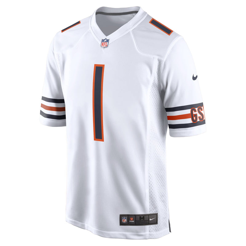 Nike Justin Fields Chicago Bears Youth White Game Jersey