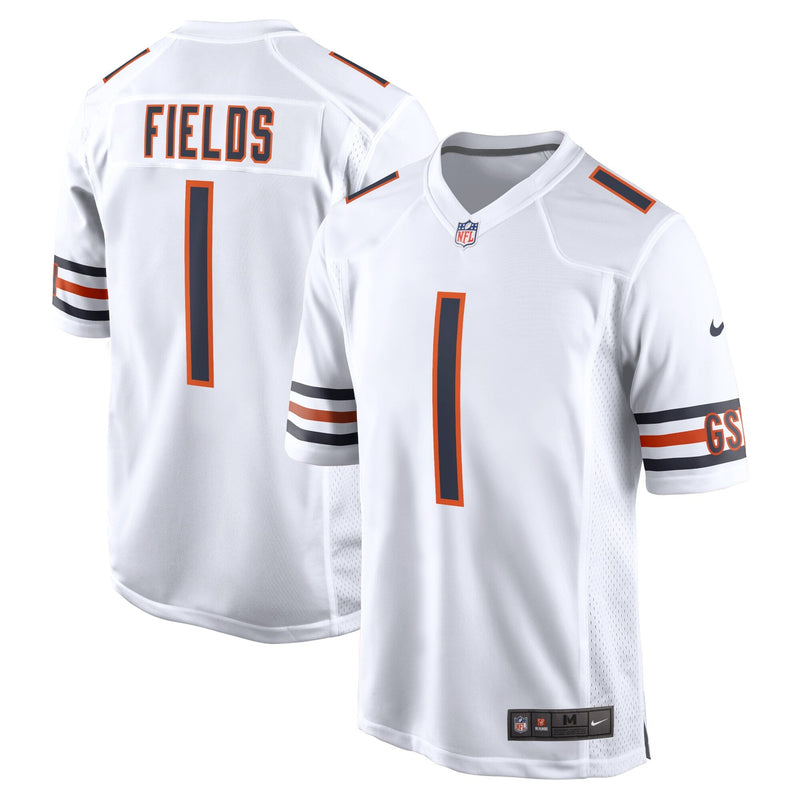 Nike Justin Fields Chicago Bears Youth White Game Jersey