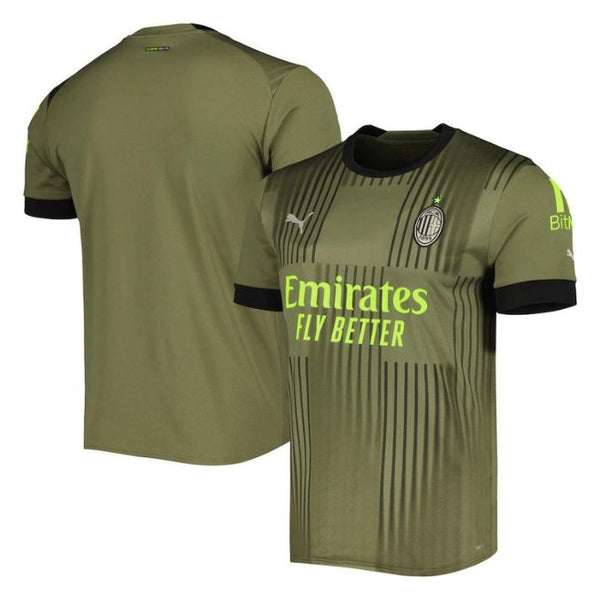 AC Milan Third Unisex Shirt 2022/23 Custom Jersey - Green - Jersey Teams World