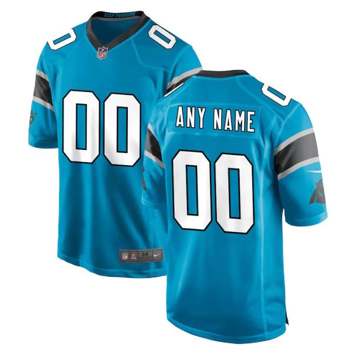 Carolina Panthers Unisex Shirt Alternate Customized Game Jersey - Blue