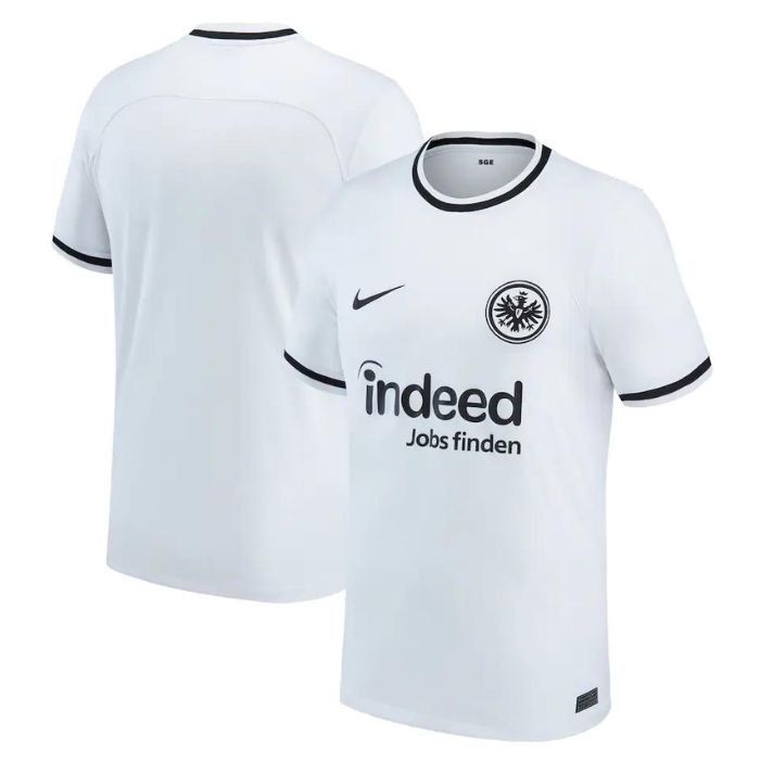 Eintracht Frankfurt Unisex Shirt  Home Custom Jersey - White