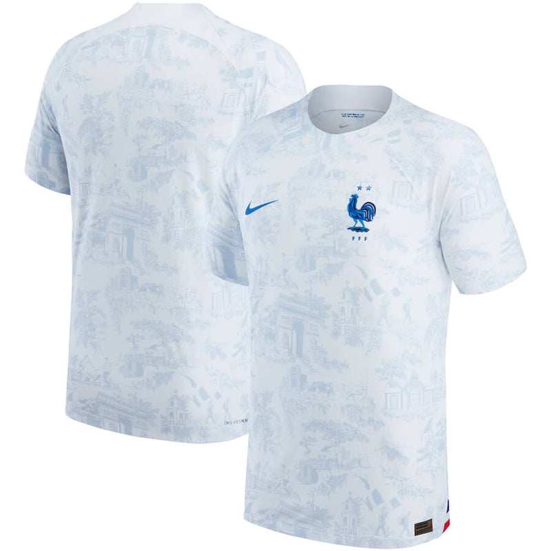 France National Team Away Match Shirt 2022  customized Jersey Unisex - White - Jersey Teams World