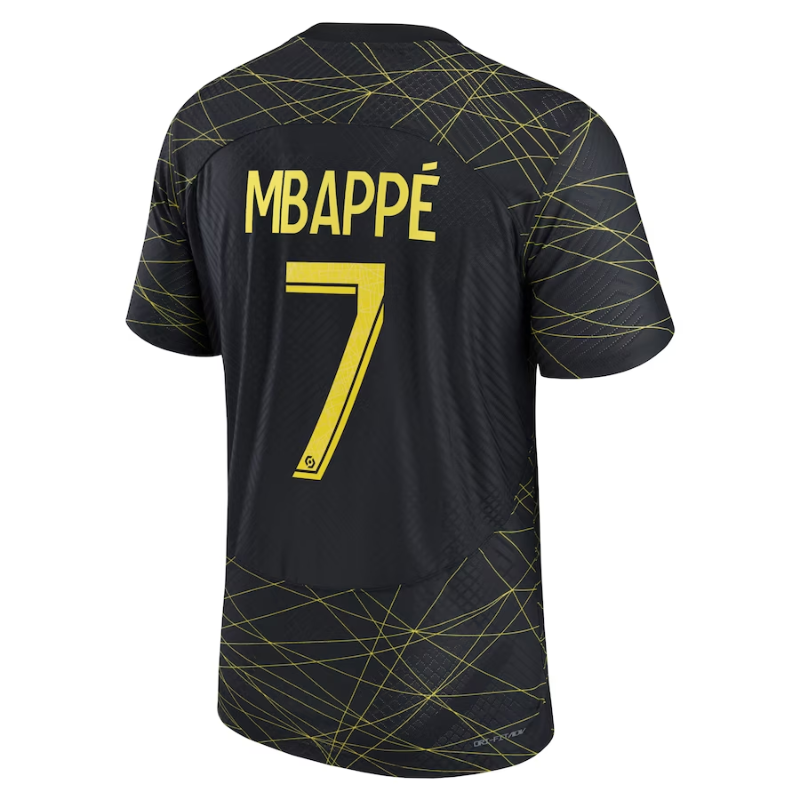 Kylian Mbappé Paris Saint-Germain 2022/23 Fourth Vapor Match  Player Jersey - Black