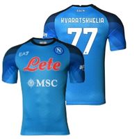 SSC Napoli KVARATSKHELIA 77 20222023 Home Soccer Jerseys - Blue